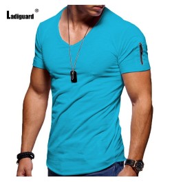 Large Size 4xl 5xl Sexy Mens clothing 2022 European Style Fashion Top Solid Casual Pullovers Men Short Sleeve Basic Tees Shir...