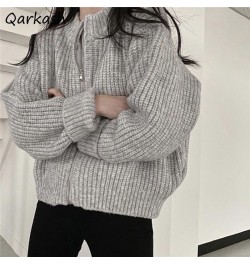 Zip Up Cardigan Women 3 Colors Solid Autumn Harajuku Кардиган Женский All-match Long Sleeve Korean Fashion College Vintage Ne...