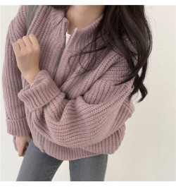 Zip Up Cardigan Women 3 Colors Solid Autumn Harajuku Кардиган Женский All-match Long Sleeve Korean Fashion College Vintage Ne...