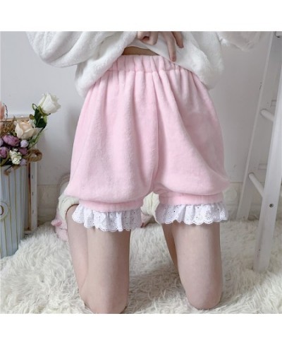 Kawaii Women's Soft Lolita Flannel Bloomers Pumpkin Shorts Pant.Girl Ladies Safety Short Pants Panties.Cute Scanties Loungewe...