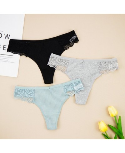 3Pcs/Lots Sexy Thongs Seamless Panties Thread Cotton Underwear Sports Intimate Panty S-XL Six Color $12.98 - Underwear