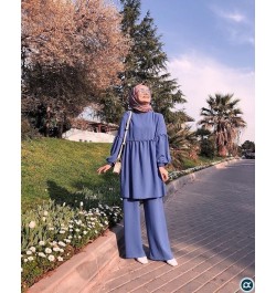 Eid Mubarak Kaftan Dubai Abaya Turkey Muslim Fashion Hijab Dress Sets Islam Clothing Abayas For Women Musulman Ensembles De $...