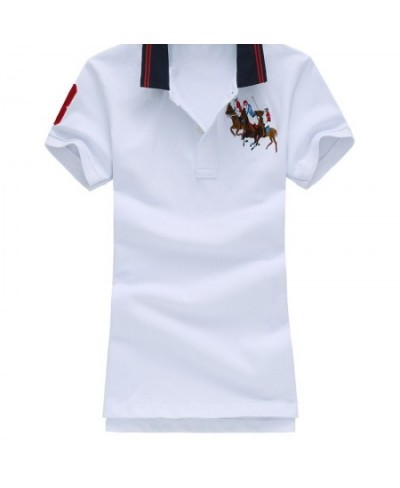 Top quality horse polos 2023 summer new Polo women's shirt Breathable polo shirts cotton casual solid colour lady tees fashio...