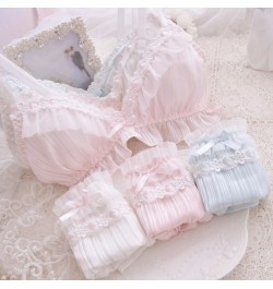 6 color Lolita Women's Cute Bow Print Bra & Panties Lingerie Set Girl Bras Briefs Underwear Set Women Bra and Panty Set $52.4...