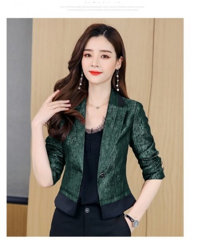 Fashion Spring Women Print Blazers and Jackets Work Office Lady Suit Slim Business Female Short Blazer Coat Talever $65.54 - ...