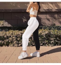 Women Casual Color Block Ankle Tied High Waist Pockets Harem Pants Long Trousers perfect gifts for women $30.92 - Pants & Capris