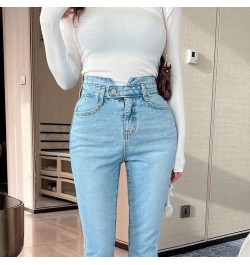 Vintage Jeans for Women Streetwear Hole 2023 Summer High Waisted Harm Pants Ladies Spring Hole Y2k Bottoms Mom Spring $49.25 ...