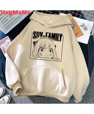 Japanese Anime Spy X Family Hoodies Women Kawaii Cartoon Winter Warm Clothes Khaki Streetwear Unisex Tops Sweatshirts Female ...