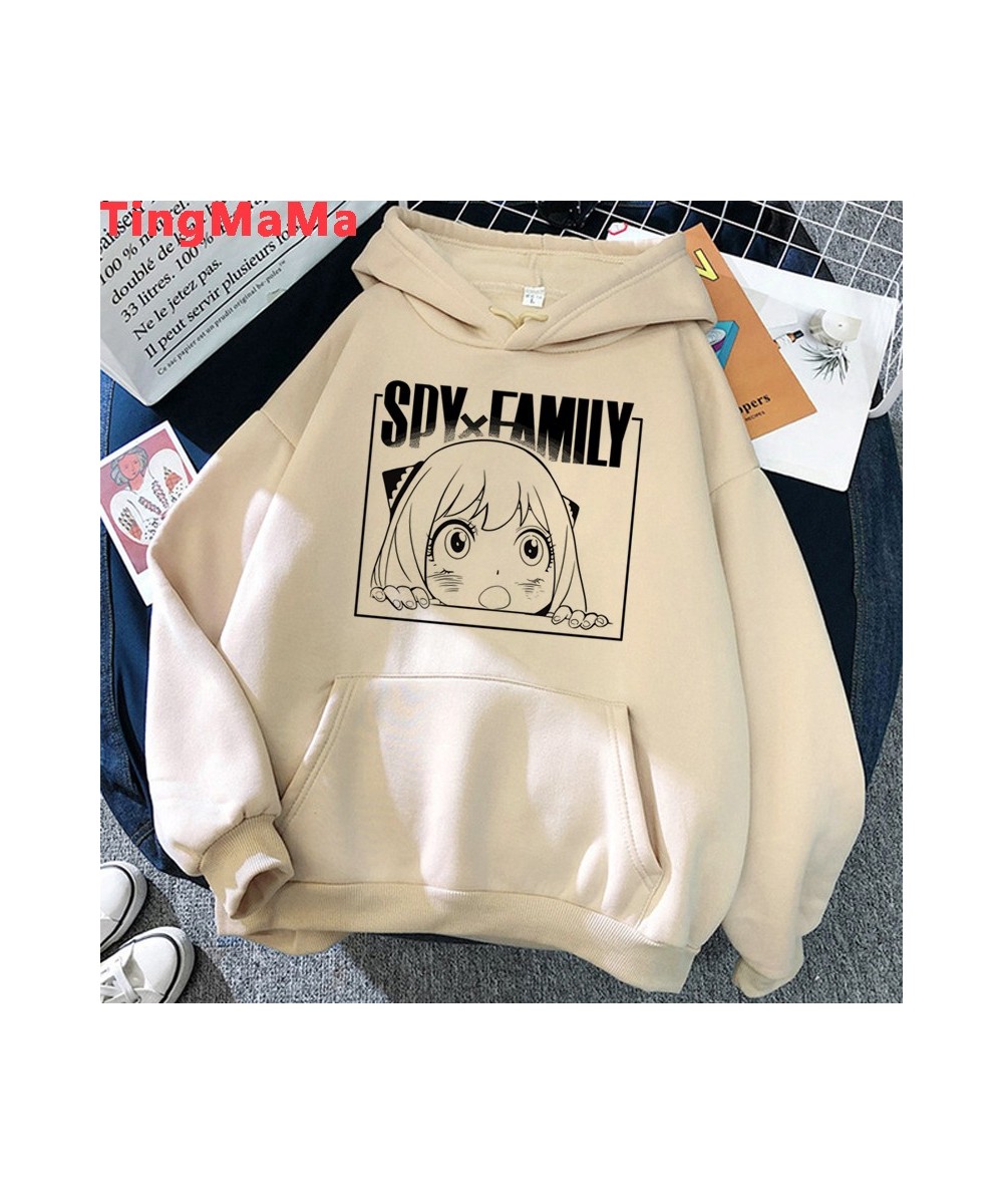 Japanese Anime Spy X Family Hoodies Women Kawaii Cartoon Winter Warm Clothes Khaki Streetwear Unisex Tops Sweatshirts Female ...