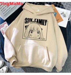 Japanese Anime Spy X Family Hoodies Women Kawaii Cartoon Winter Warm Clothes Khaki Streetwear Unisex Tops Sweatshirts Female ...