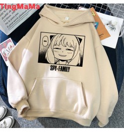 Japanese Anime Spy X Family Hoodies Women Kawaii Cartoon Winter Warm Clothes Khaki Streetwear Unisex Tops Sweatshirts Female ...