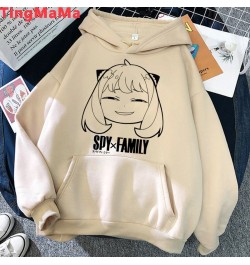 Japanese Anime Spy X Family Hoodies Women Kawaii Cartoon Winter Warm Clothes Khaki Streetwear Unisex Tops Sweatshirts Female ...