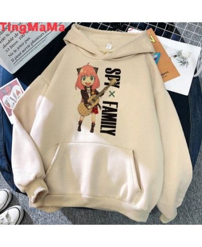 Japanese Anime Spy X Family Hoodies Women Kawaii Cartoon Winter Warm Clothes Khaki Streetwear Unisex Tops Sweatshirts Female ...