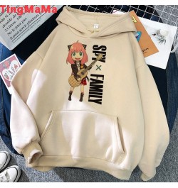 Japanese Anime Spy X Family Hoodies Women Kawaii Cartoon Winter Warm Clothes Khaki Streetwear Unisex Tops Sweatshirts Female ...