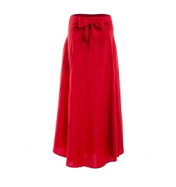 Fashion Women's Ladies Solid Color Bandage Pleated Cocktail Party High Waist Summer A Line Skirts With Pocket $29.96 - Skirts