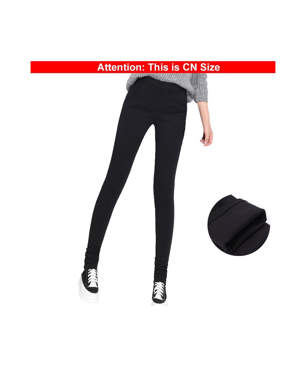 Sexy Tall 90'S Girl Stretchy Skinny Black Jeans Fleece Mom Winter High Elastic Waist Slim Warm Velvet Extra Long Pencil Pants...