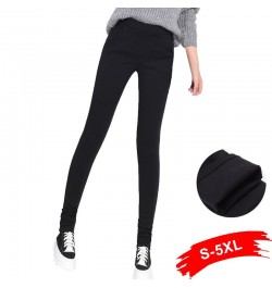 Sexy Tall 90'S Girl Stretchy Skinny Black Jeans Fleece Mom Winter High Elastic Waist Slim Warm Velvet Extra Long Pencil Pants...