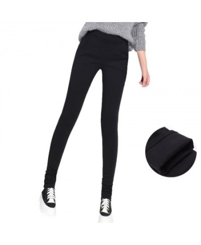 Sexy Tall 90'S Girl Stretchy Skinny Black Jeans Fleece Mom Winter High Elastic Waist Slim Warm Velvet Extra Long Pencil Pants...