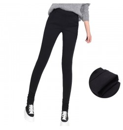 Sexy Tall 90'S Girl Stretchy Skinny Black Jeans Fleece Mom Winter High Elastic Waist Slim Warm Velvet Extra Long Pencil Pants...