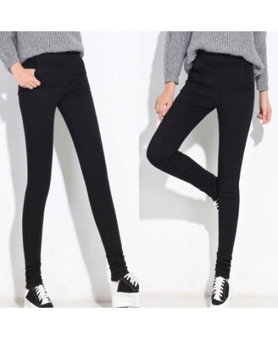 Sexy Tall 90'S Girl Stretchy Skinny Black Jeans Fleece Mom Winter High Elastic Waist Slim Warm Velvet Extra Long Pencil Pants...