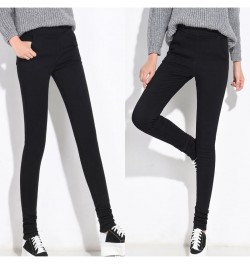 Sexy Tall 90'S Girl Stretchy Skinny Black Jeans Fleece Mom Winter High Elastic Waist Slim Warm Velvet Extra Long Pencil Pants...