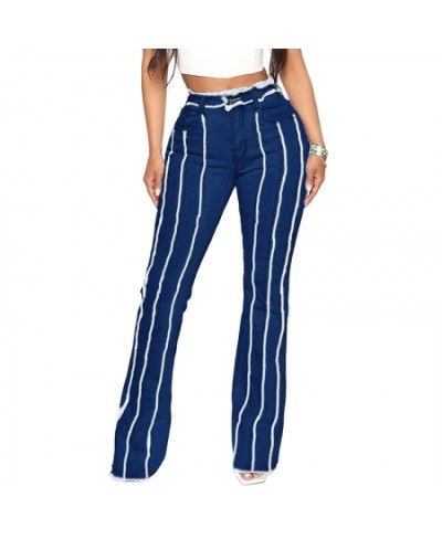 2023 Stretch Jeans Women's Vintage Fashion High Waist Flare Jeans Women Slim Spliced Bell Bottom Streetwear Wash Denim Trouse...