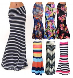 S-3xl Spring Elastic High-waist Long Pencil Skirt For Women 2023 Printed Pencil Maxi Skirt Faldas Largas Mujer Para Fiesta $2...