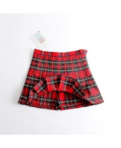 Green Plaid Summer Women Skirt Side Button High Waist Stitching Student Pleated Skirts Female Cute Sweet Mini Skirt $71.79 - ...