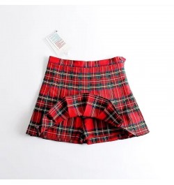 Green Plaid Summer Women Skirt Side Button High Waist Stitching Student Pleated Skirts Female Cute Sweet Mini Skirt $71.79 - ...