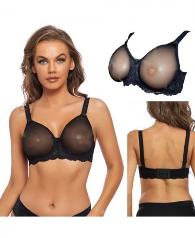 LACE Pocket Bra for Silicone Breastforms Mastectomy Crossdresser Cosplay $44.72 - Underwear