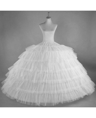 Puffy 6 Hoops Wedding Petticoat Crinoline Slip Bridal Underskirt High Quality $34.41 - Skirts