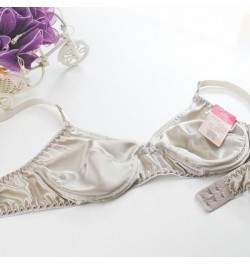 Comfortable silk bra mulberry silk double faced silk underwear sponge b cup thin $24.52 - Underwear