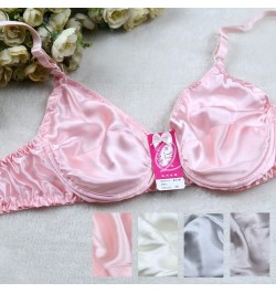 Comfortable silk bra mulberry silk double faced silk underwear sponge b cup thin $24.52 - Underwear