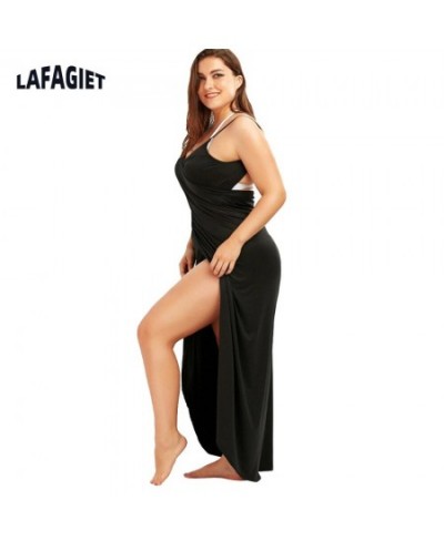 Plus Size Women Beach Dress Loose Bikini Cover Up Summer Swim Vestidos Playa 5XL Sling Dress For Women Solid Large Ladies Dre...