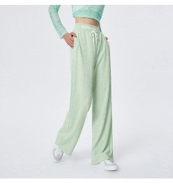 Casual Pants Women Texture Pants Ins Trend 2023 Spring New Color Contrast Letter Wide Leg Pants Trend $46.10 - Bottoms