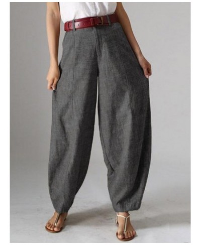 Harem Baggy Side Pockets Pantalon Trousers Autumn Women's Pant Femme Fashion Causal Oversize Elegant Holiday Palazzo 2023 $44...