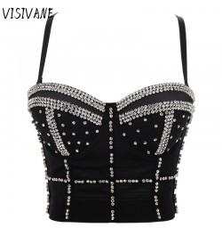 Rhinestone Diamond Sequin Tank Top Women Bra Camis Shirt Woman Clothing y2k Shaper Sexy Corset Ladies Crop Tops Blusas $43.89...