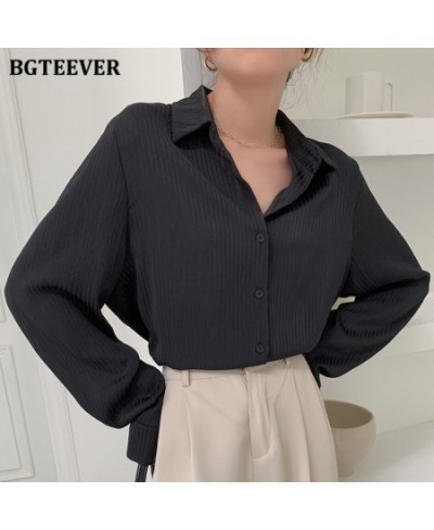 Office Ladies Striped Women Blouses Tops Full Sleeve Loose Women Shirts Elegant Spring Blusas Mujer 2023 $35.53 - Women Tops