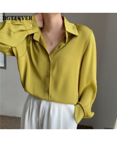 Office Ladies Striped Women Blouses Tops Full Sleeve Loose Women Shirts Elegant Spring Blusas Mujer 2023 $35.53 - Women Tops