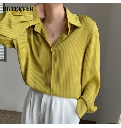 Office Ladies Striped Women Blouses Tops Full Sleeve Loose Women Shirts Elegant Spring Blusas Mujer 2023 $35.53 - Women Tops