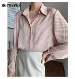 Office Ladies Striped Women Blouses Tops Full Sleeve Loose Women Shirts Elegant Spring Blusas Mujer 2023 $35.53 - Women Tops