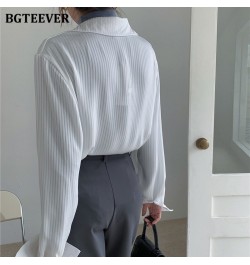 Office Ladies Striped Women Blouses Tops Full Sleeve Loose Women Shirts Elegant Spring Blusas Mujer 2023 $35.53 - Women Tops