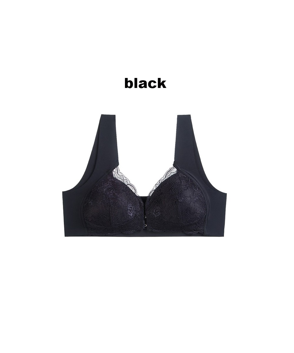 Sexy Front Closure Bralette Lace Plus Size Bra Push Up Underwear Crop Top M-5XL Seamless Brassiere Female Lingerie $19.44 - U...