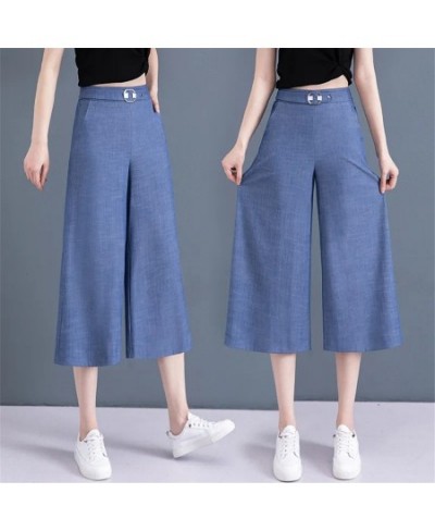 Sequined Oversize 4xl Summer Baggy Jeans Casual Vaqueros Elastic High Waist Capris Women Denim Trousers Korean Wide Leg $39.9...