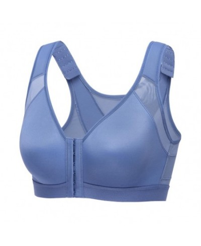 Women's Plus Size Full Coverage Front Closure Wire Free Back Support Posture Bra $53.66 - Underwear