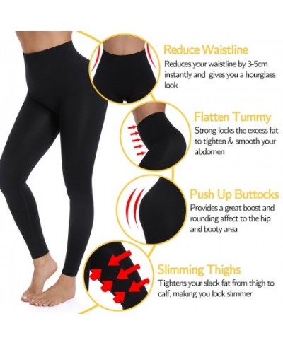 Leggings Women Slimming Pants High Waisted Jeggings Tummy Control Panties Seamless Leggins Shaping Pants Waist Trainer Trouse...