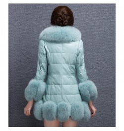 Faux fur coat women winter new Korean long-sleeve fur collar S-3XL white purple black slim fashion faux fur coat LR292 $100.6...