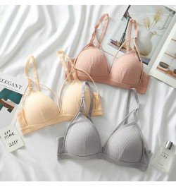 Sexy Women Bra Wire Free Brassiere Push Up Lingerie French Triangle Cup Bra Underwear Thread Top Female Intimates Bralette $1...