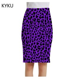 Leopard Skirts Women Purple Elegant Harajuku Pencil Hip Hop Print Skirt Ladies Skirts Womens summer Anime Korean New $26.09 -...