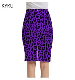 Leopard Skirts Women Purple Elegant Harajuku Pencil Hip Hop Print Skirt Ladies Skirts Womens summer Anime Korean New $26.09 -...